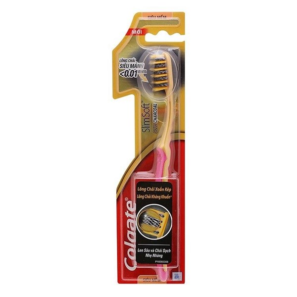 Bàn Chải Đánh Răng Colgate Gold Charcoal Slim Soft