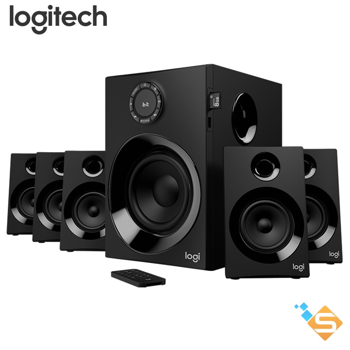 Loa vi tính cao cấp Logitech Z607 âm thanh 5.1 Kết nối bluetooth Công suất 160W - Bảo hành 24 tháng chính hãng