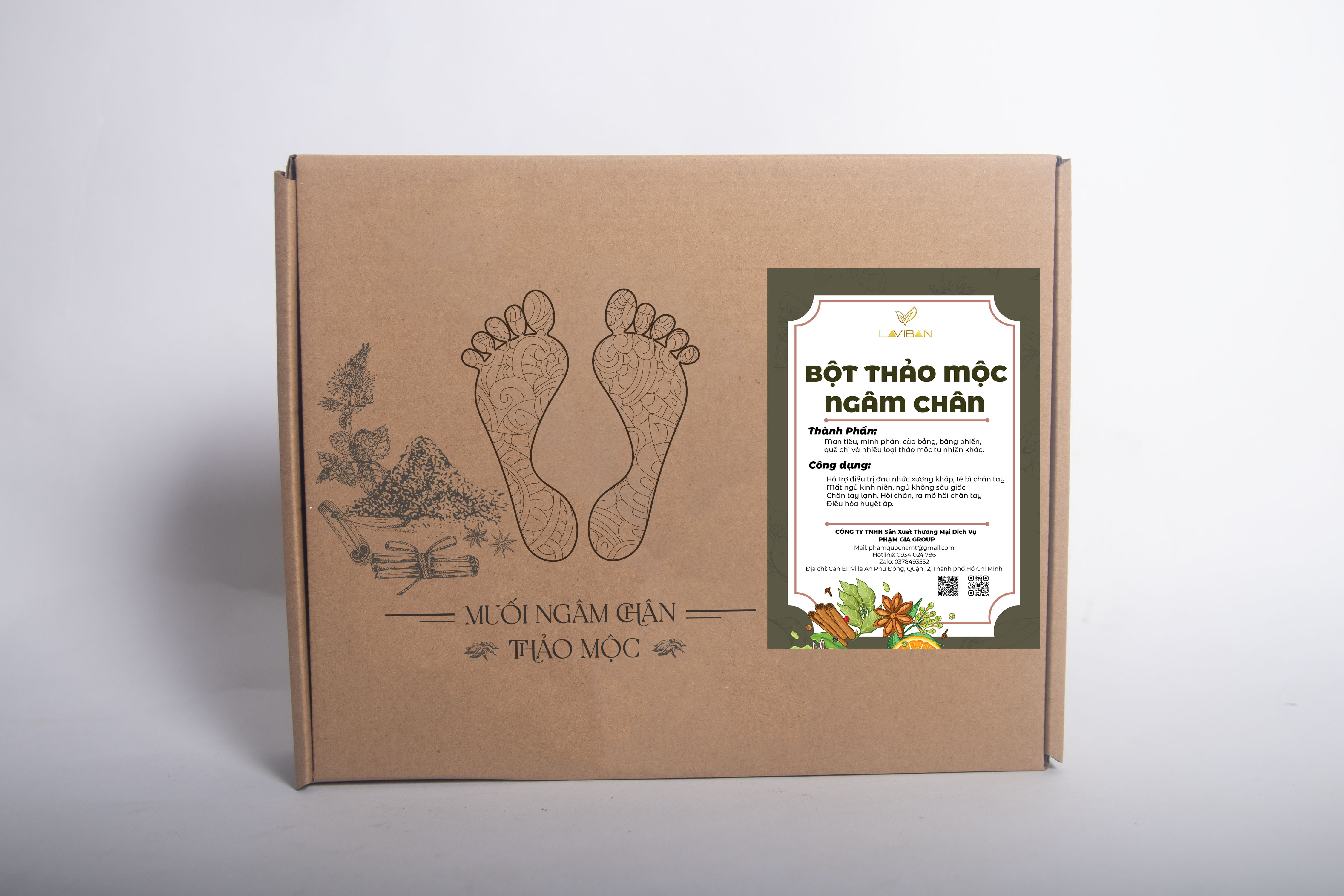 Bột thảo mộc ngâm chân