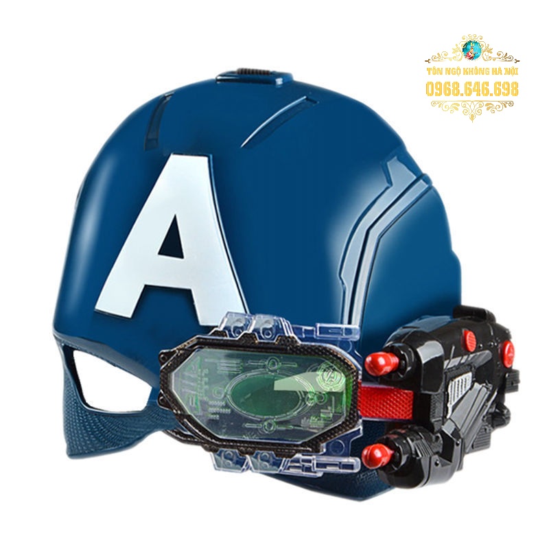 Đồ chơi hóa trang siêu nhân trẻ em Mũ Captain America Mũ Iron man
