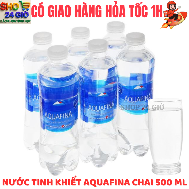 Nước Suối AQUAFINA 1 Lốc 6 Chai 500ml