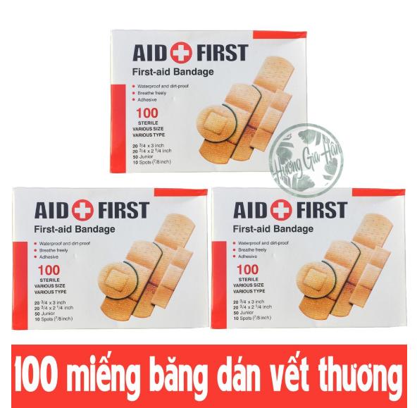 [HCM]HỘP 100 MIẾNG BĂNG KEO CÁ NHÂN BẢO VỆ VẾT THƯƠNG ĐỦ KÍCH CỠ - SET 100 CÁI BĂNG KEO Y TẾ MIẾNG DÁN CÁ NHÂN TIỆN DỤNG CHO GIA ĐÌNH VĂN PHÒNG CHẤT LƯỢNG CAO