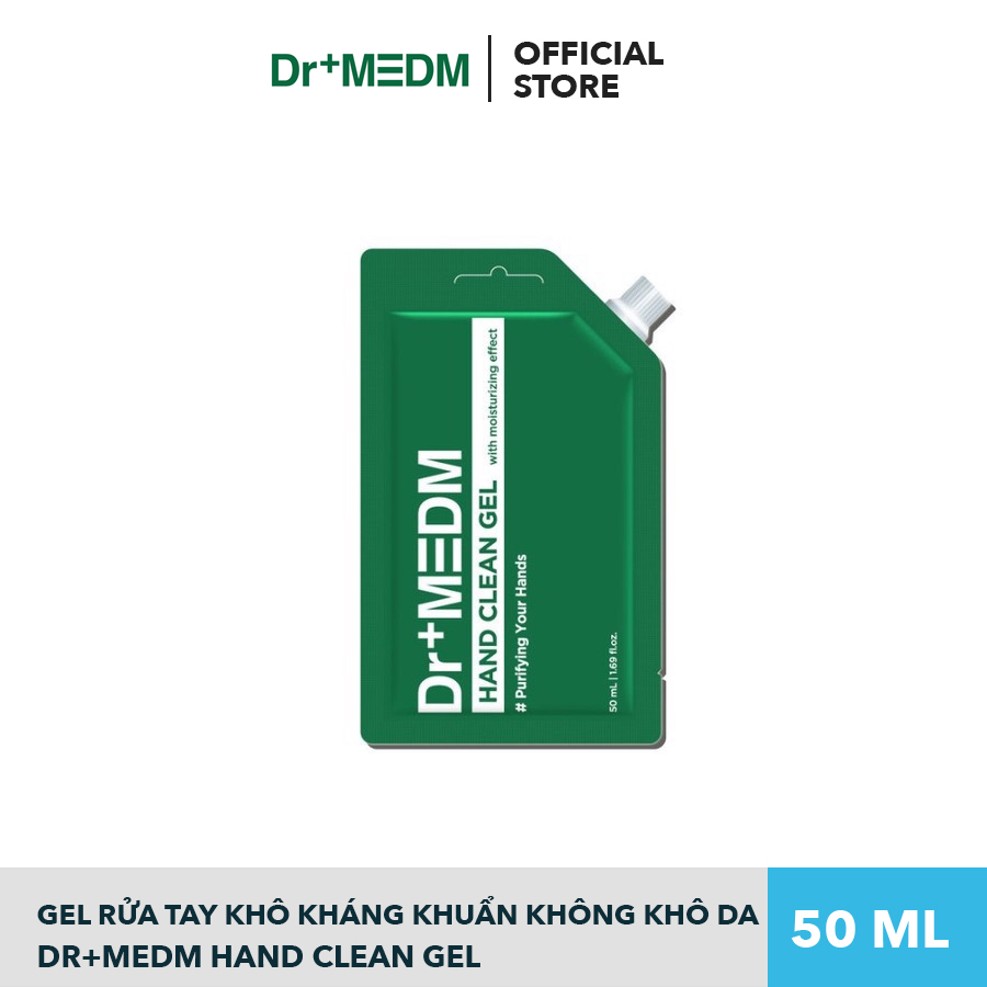 Gel rửa tay khô kháng khuẩn không khô da - dr+medm hand clean gel 50ml