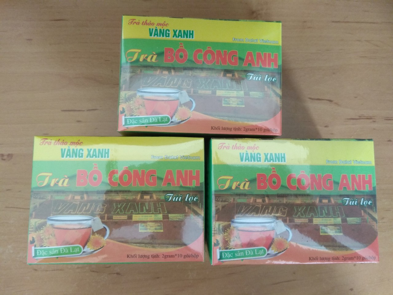 3 hộp trà bồ công anh đà lạt loại 10 túi lọc