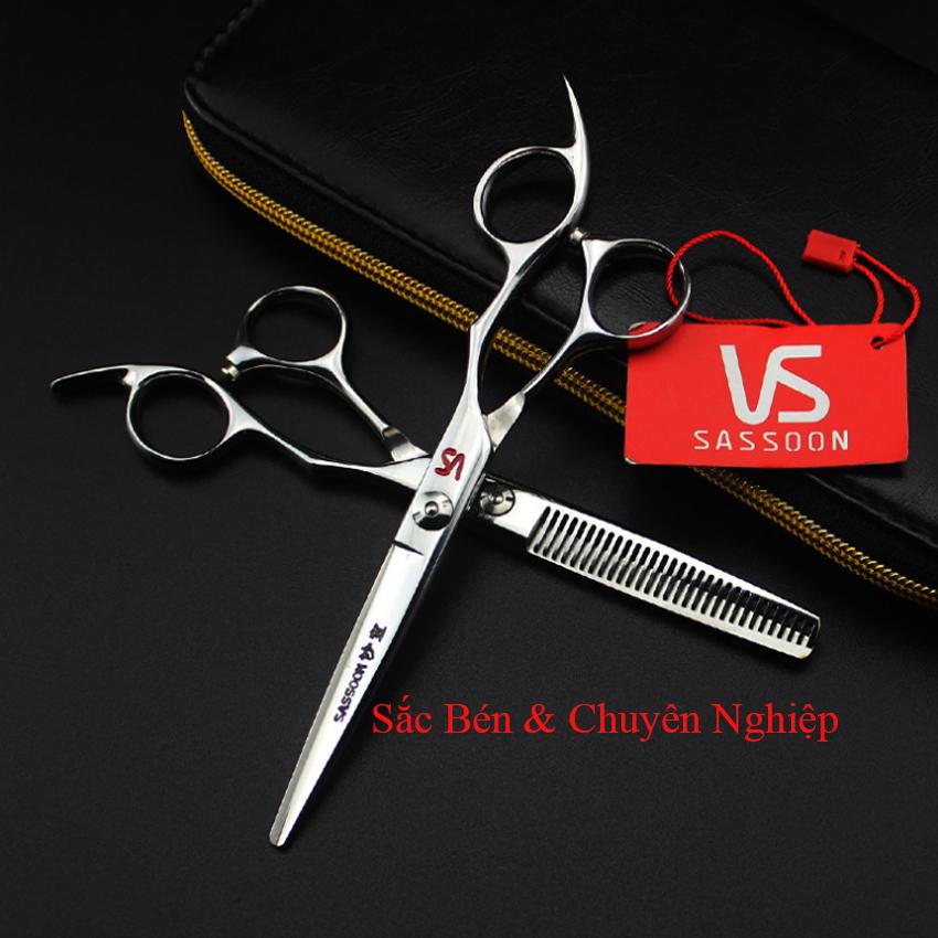 [Tặng Bao Da Và Lược]Bộ Kéo Cắt Tóc 6inch Nhật Nhập Khẩu Sắc Bén Và Bền Bỉ  VS SASSOON Cực Kỳ Bén Và Ngọt Dành Cho Salon & Thợ tóc