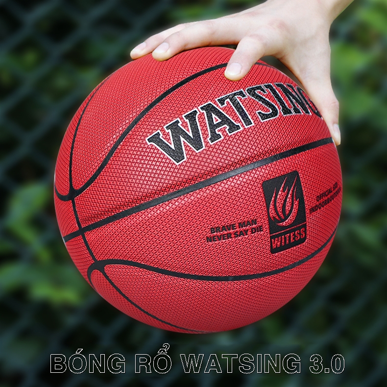 Bóng Rổ Số 7 WATSING 3.0 Chính Hãng Da PU Cao Cấp Thi Đấu Sân Bóng Rổ Ngoài Trời Outdoor Và Trong Nhà Indoor