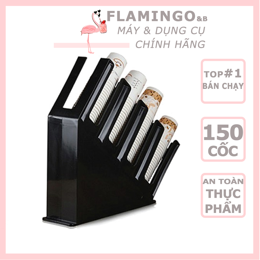 Kệ úp ly nhựa đen cho quầy pha chế cà phê - Kệ úp ly nhựa tam giác