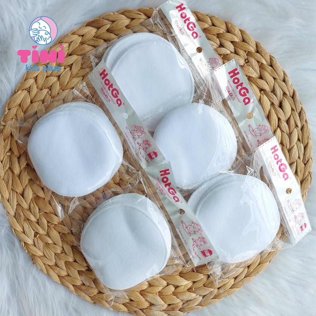 Miếng lót thấm sữa Hotga gói 4 miếng - Lót thấm sữa giặt được cho mẹ - TINI KIDS PLAZA