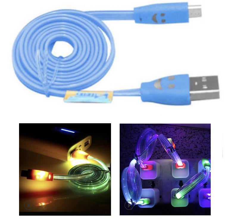 [HCM]COMBO 2 Bộ Cáp sạc android có đèn led sáng full dây