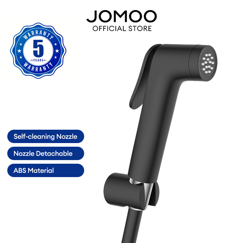JOMOO Bộ vòi xịt vệ sinh Nhựa ABS mạ Đen tăng áp S186011-7Q02-I012-INTL