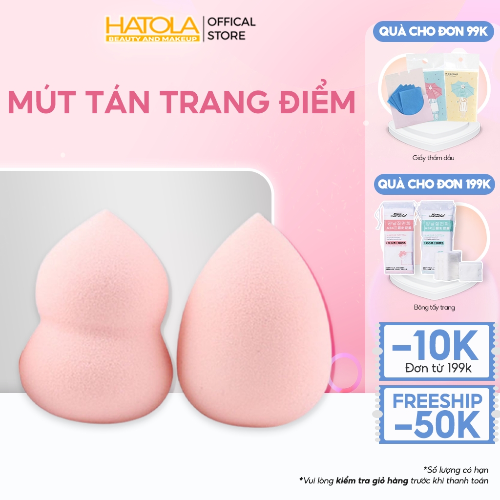 Mút trang điểm mềm mịn (lẻ 1 miếng), mút trang điểm hồ lô, mút trang điểm giọt nước. mút tán kem nền, phấn dễ thương mềm mịn dùng được cho mọi loại da khi trang điểm -MTĐ