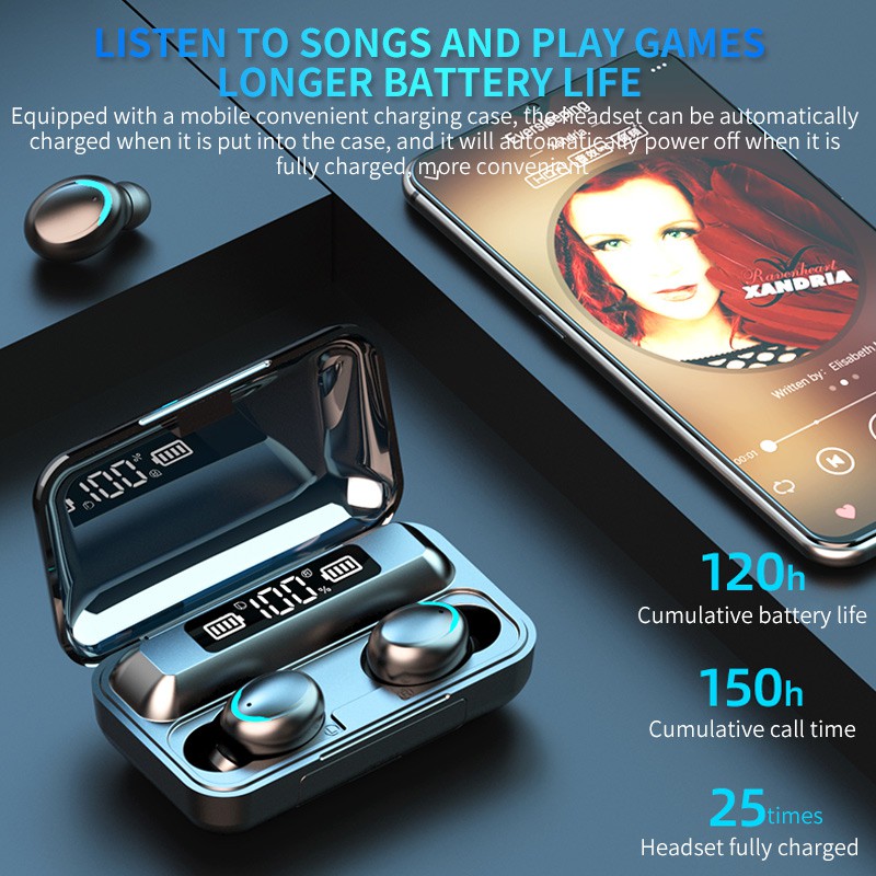 Tai Nghe Bluetooth 5.0 Amoi F9 Pro Bản Quốc Tế Cao Cấp - Cảm Biến Tai Nghe Bluetooth 5.0 Amoi F9 Pro Bản Quốc Tế Cao Cấp - Cảm Biến