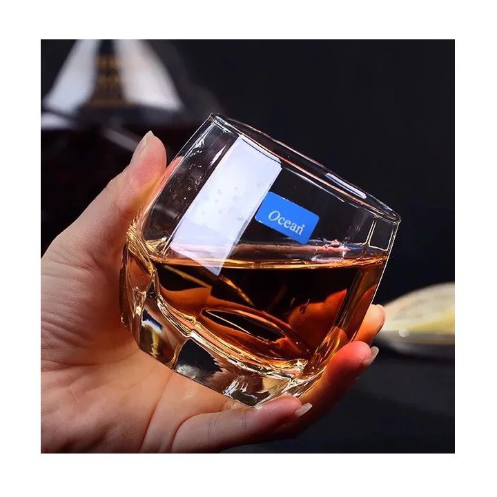 Hộp 6 cốc lùn đáy vuông 340ml ly whisky thủy tinh ocean nhập khẩu thái lan b17112