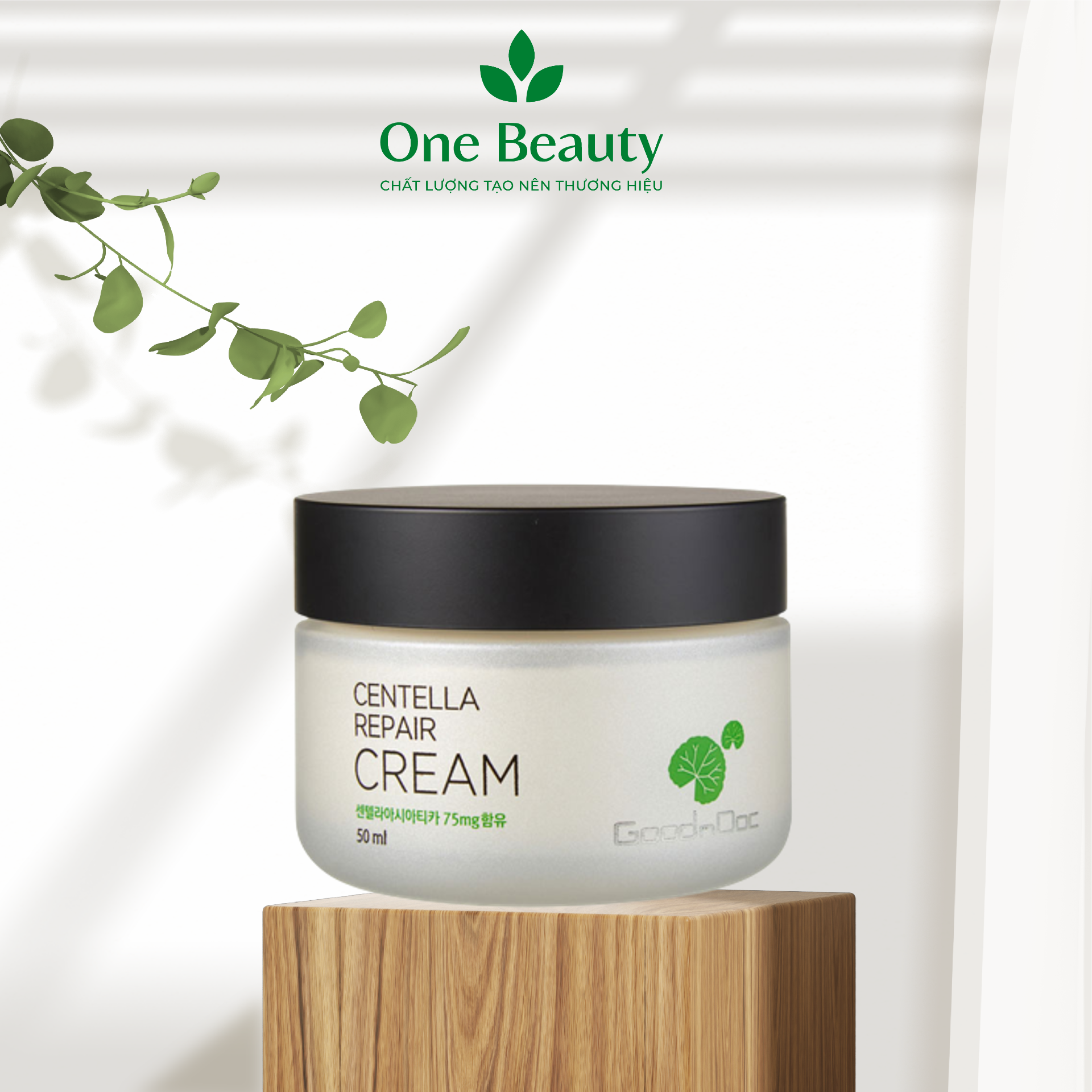 Kem Dưỡng Phục Hồi Rau Má Goodndoc Centella Repair Cream 50ml - One Beauty