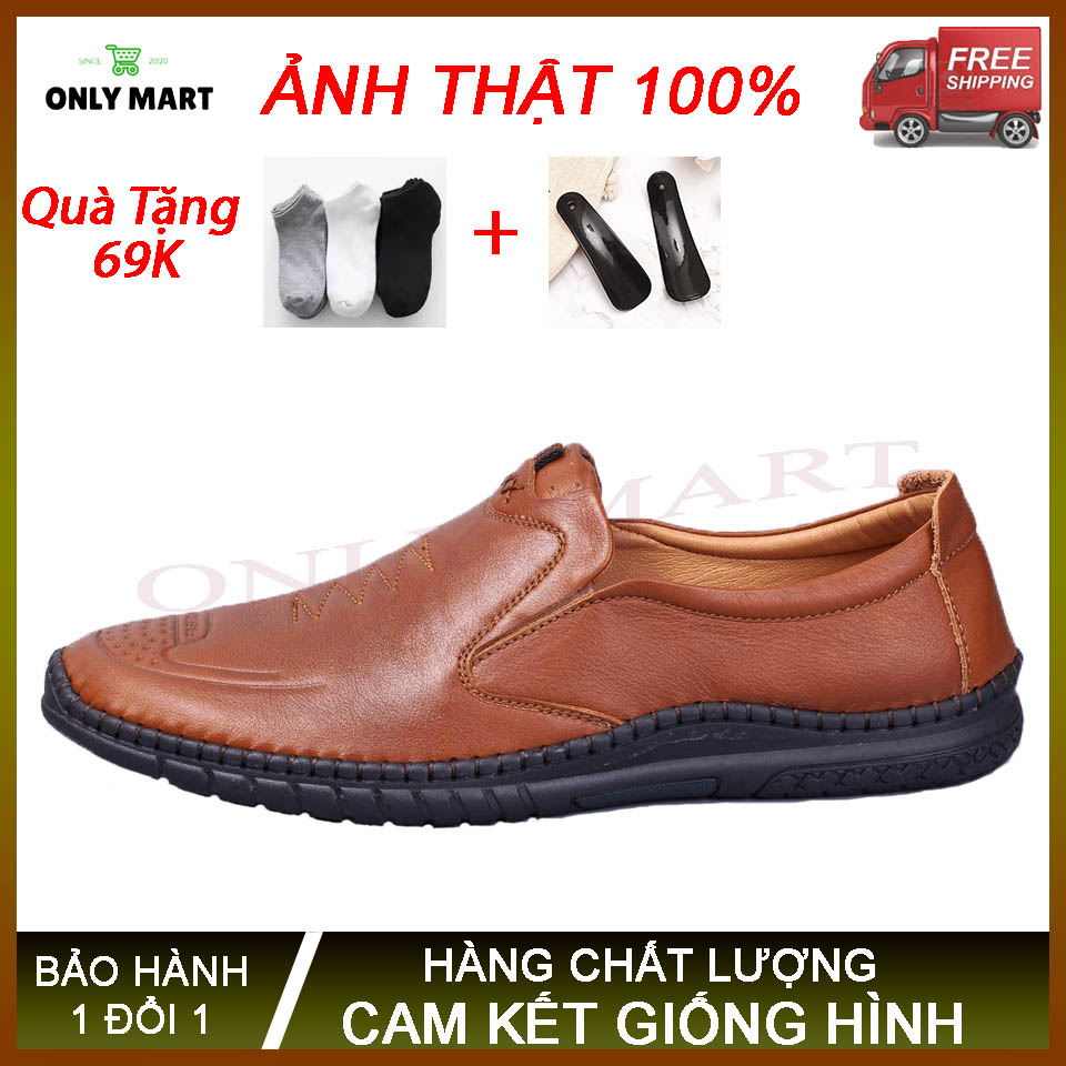 [ Hàng Xỉ Xả Kho ] Giày Lười Da Nam SAVATO Đẹp 2020 Full Size 38 Đến 43 – NP SHOP | Tặng kèm đón gót và tất khửi mùi trị giá 69k| Hàng Chất Lượng - Đế Mềm Chống Trượt - Thoáng Khí - Dễ Phối Đồ