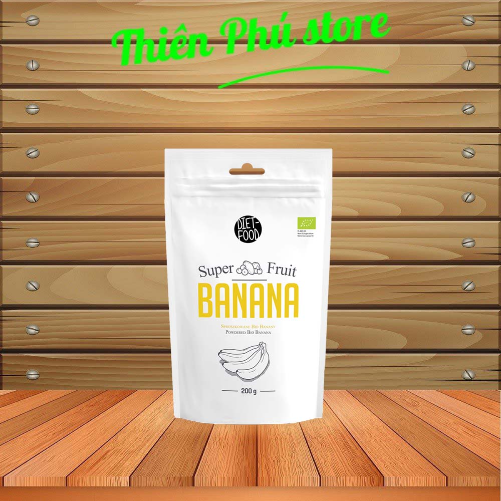 Bột Qủa Chuối Hữu Cơ Diet Food 200g Organic Banana Powder Diet Food