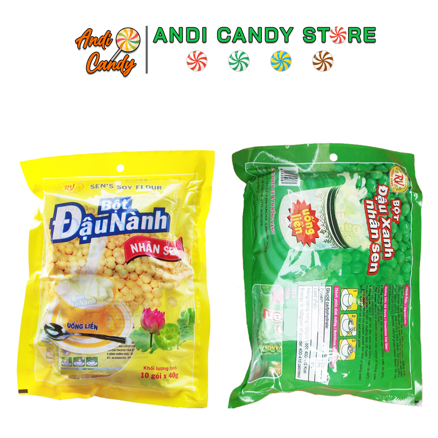Bột Đậu Nành Đậu Xanh 10 gói X 40gr