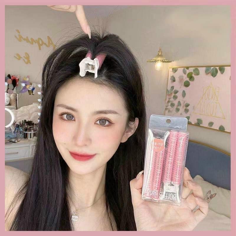 Set 2 lô cuốn tóc tự dính có kẹp giữ chắc chắn