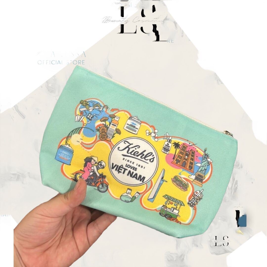 Ví gift đựng mỹ phẩm kiehl’s