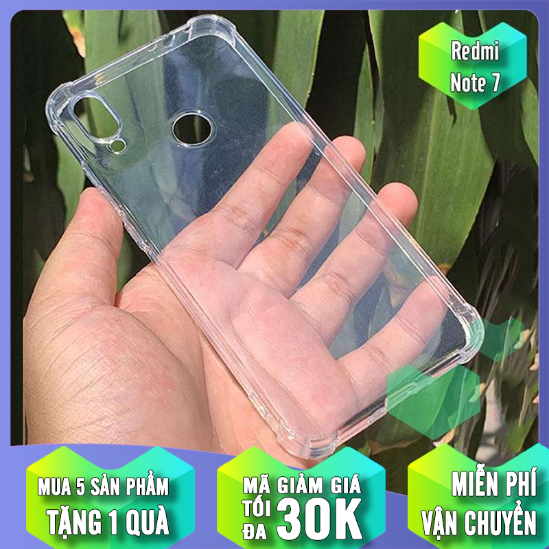 Ốp lưng cho xiaomi redmi note 7 henyou trong suốt chống sốc