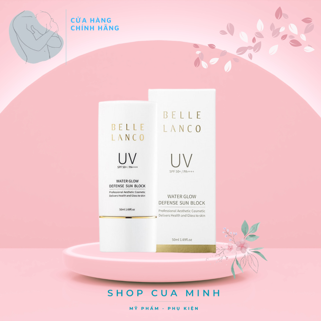 Kem chống nắng belle lanco uv water glow defense sun block spf50+ pa +++ 50ml