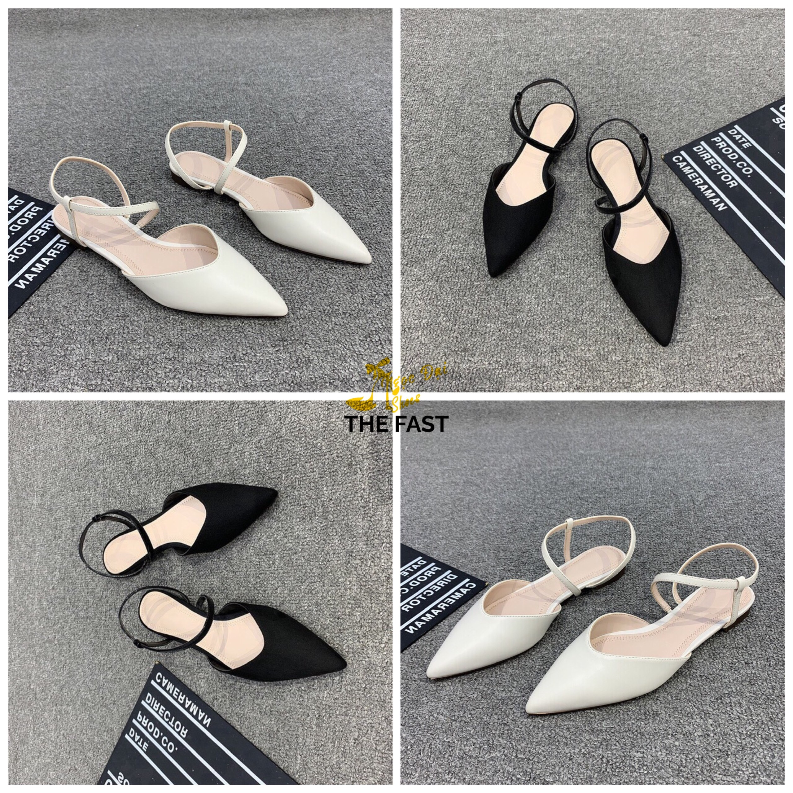 Giày sabo thấp 1cm có dây hậu kiểu xăng đan thời trang mới NĐ45