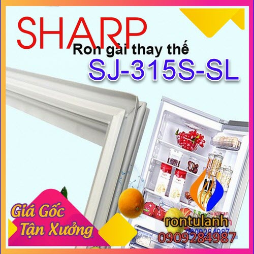 Ron cửa tủ lạnh sharp model sj-315s-sl