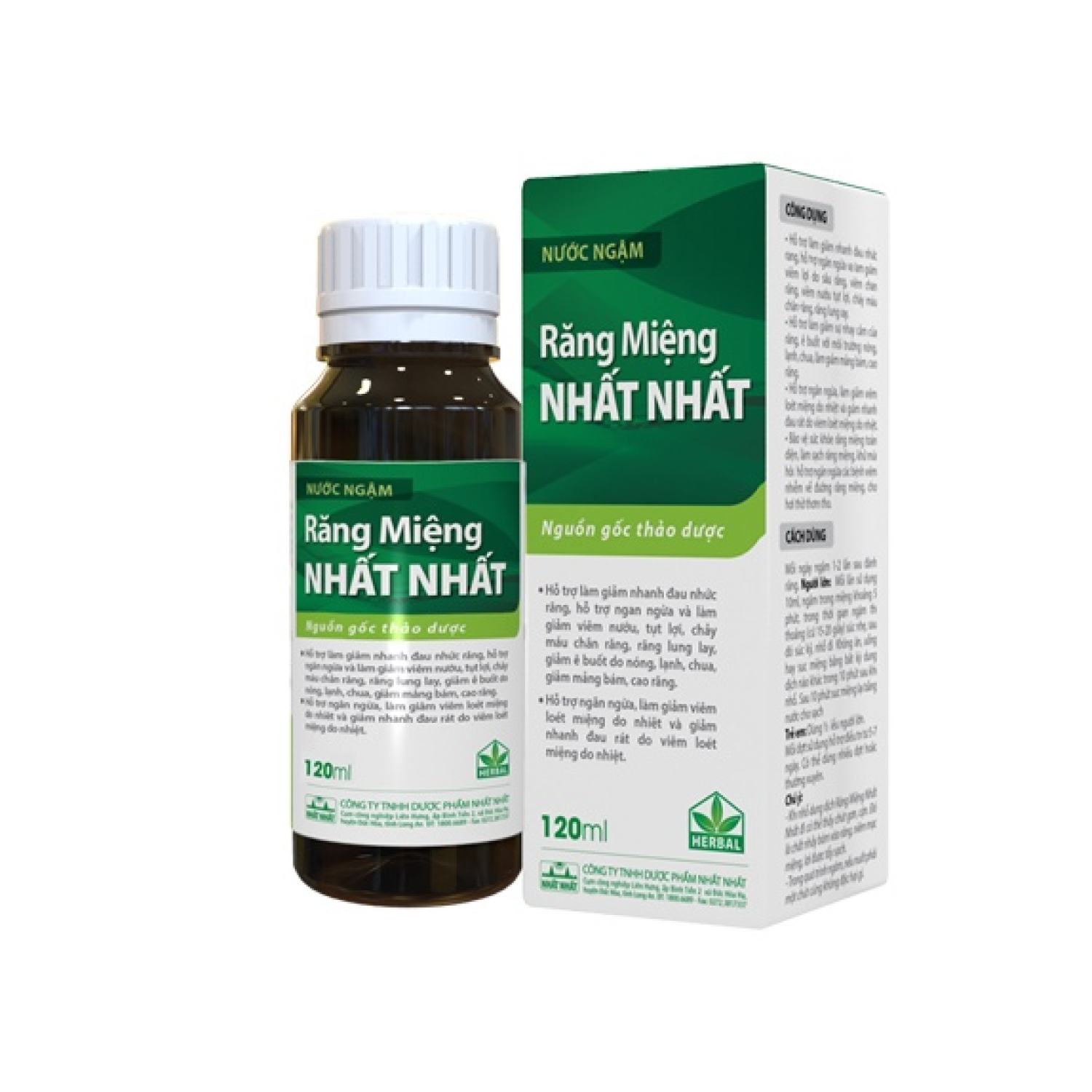 Nước ngậm răng miệng ƞhất ƞhất - lọ 120ml