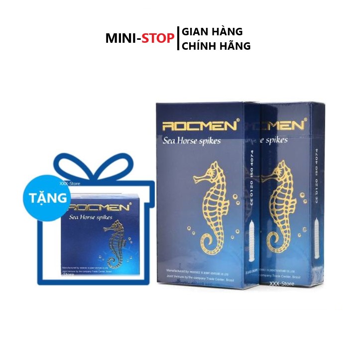 FREESHIP Bộ 2 hộp Bao cao su kéo dài thời gian ROCMEN hộp 10 cái tặng 1 hộp 3 cái