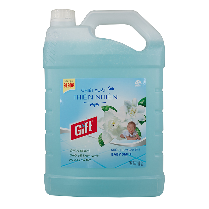 Nước lau sàn Gift đậm đặc can 3.8kg - Baby Smile