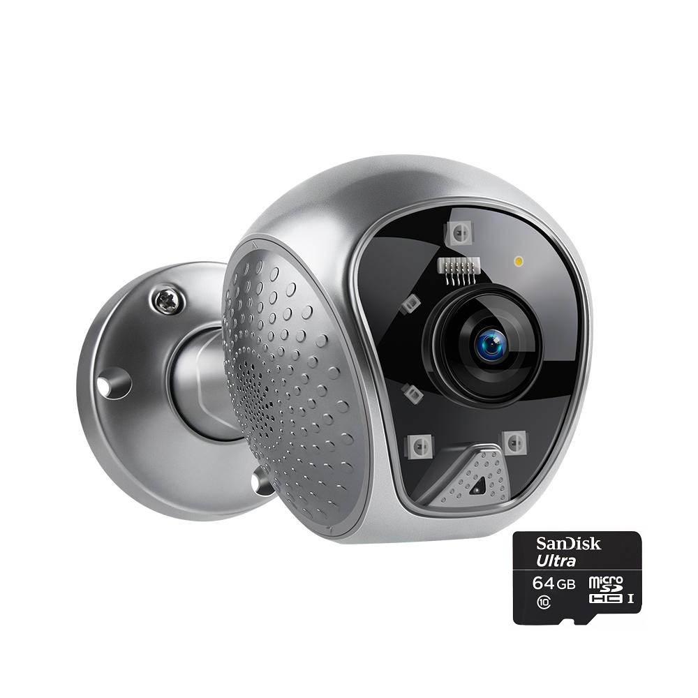 (kèm thẻ 64GB) Camera IP 180 Độ Toàn Cảnh Camera Wifi Ngoài Trời Chống Nước Mạng WiFi CAMERA QUAN SÁT Camera Giám Sát C19Q-T 2.0MP Cho Gia Đình văn phòng