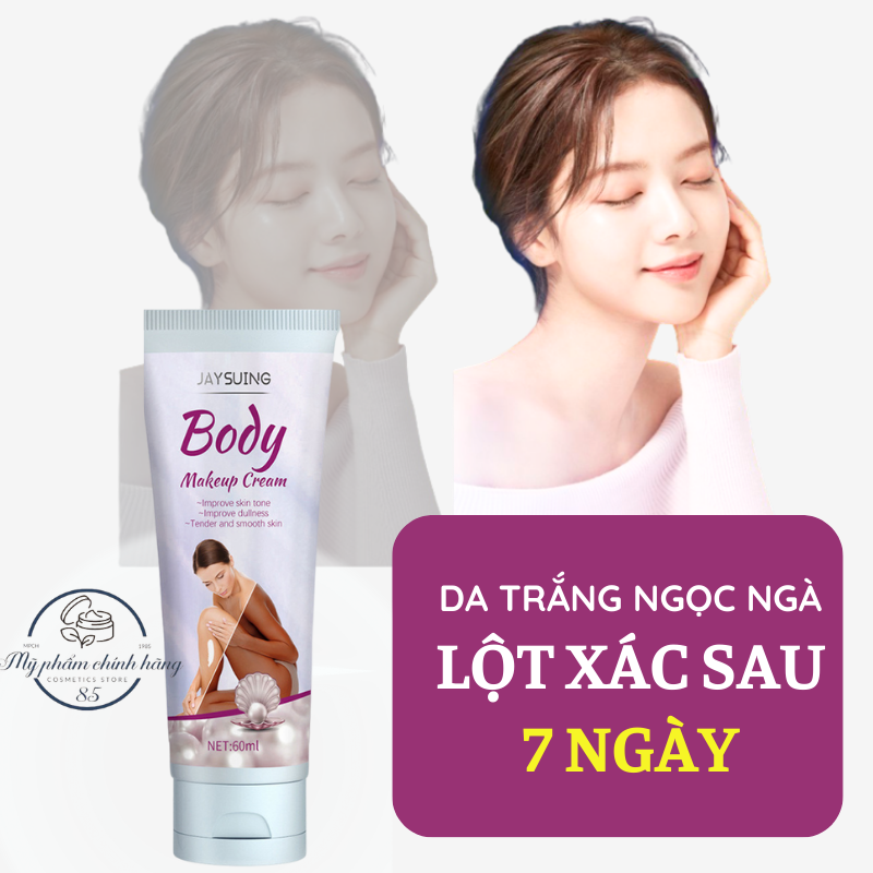 Kem dưỡng trắng da toàn thân body makeup cream jaysuing làm trắng cơ thể kem trẻ hóa da dưỡng ẩm dưỡng ẩm nuôi dưỡng da 80g