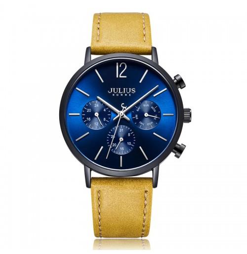 Đồng hồ nam jah-101c julius hàn quốc dây da