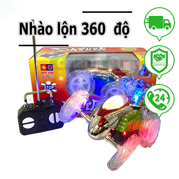 Xe Điều Khiển Nhào Lộn Có Đèn Led Cực Sáng Quay 360 Độ 999G-21C Chưa Có Đánh Giá 0 Đã Bán