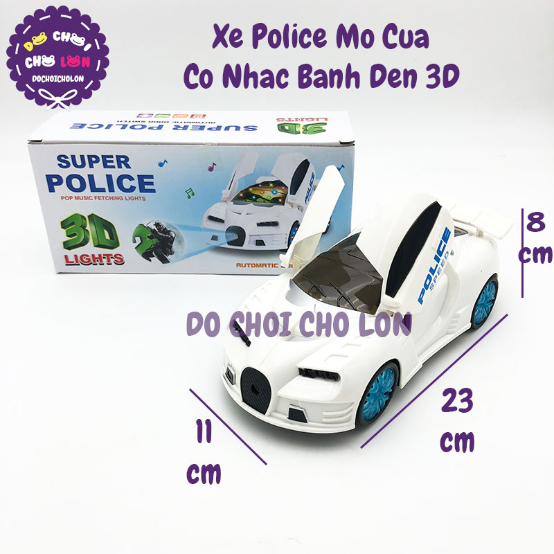[HCM]Đồ chơi xe ô tô  mở cửa chạy pin đèn Led 3D nhạc 500-23 - Xe ô tô có nhạc
