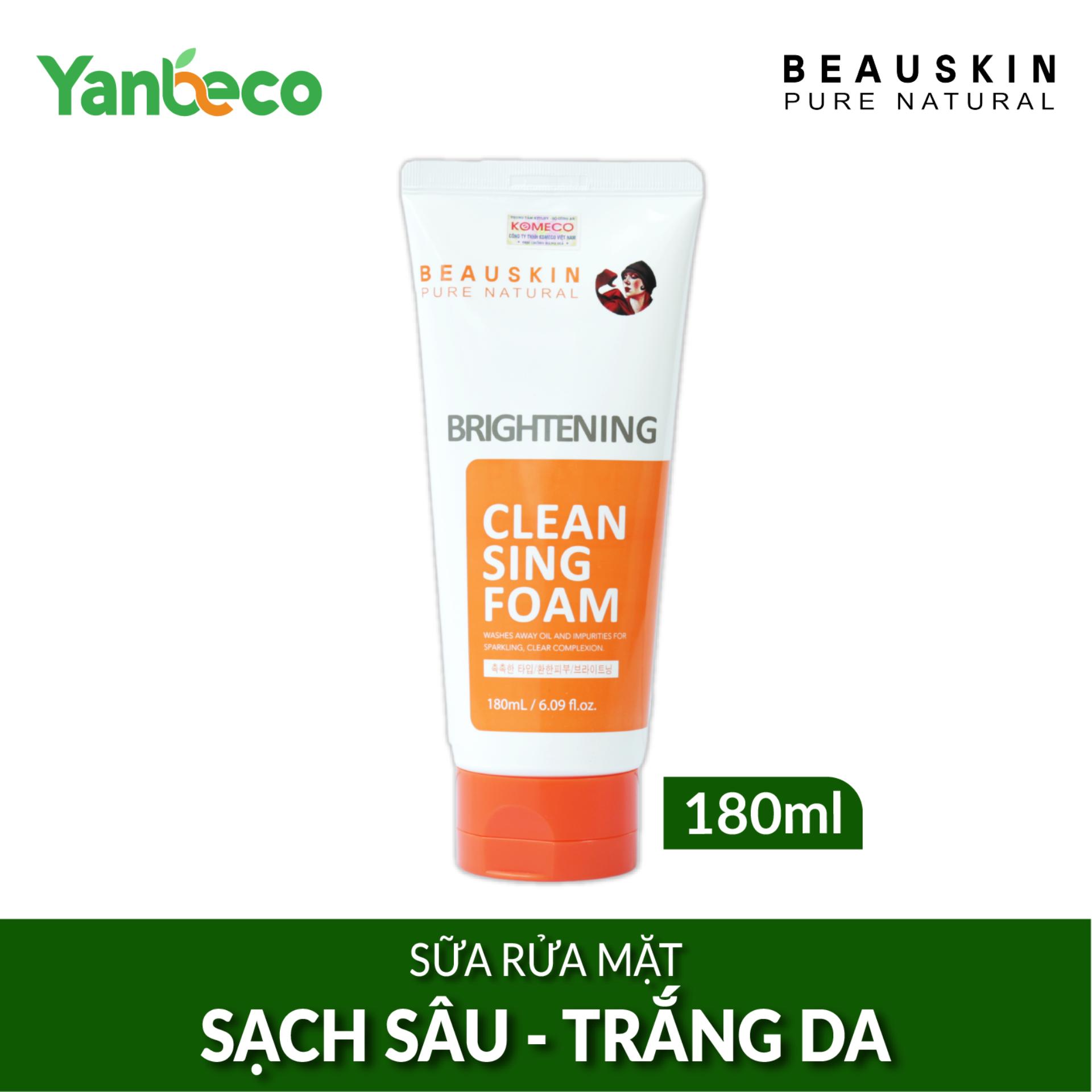 Sữa rửa mặt dành cho da hỗn hợp Beauskin Brightening Cleansing Foam