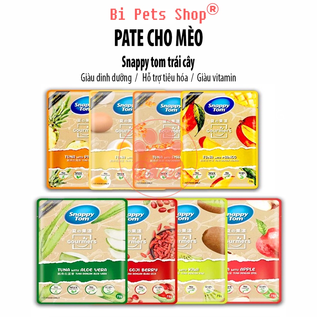 Pate mèo Snappy Tom Trái Cây - Pate dành cho mèo mọi lứa tuổi
