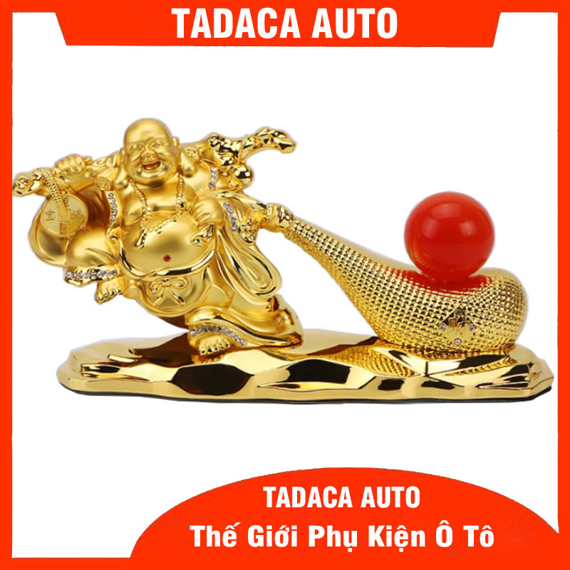 Tượng phật di lặc kéo ngọc để taplo ô tô - tượng phật di lặc phong thủy hút tài lộc