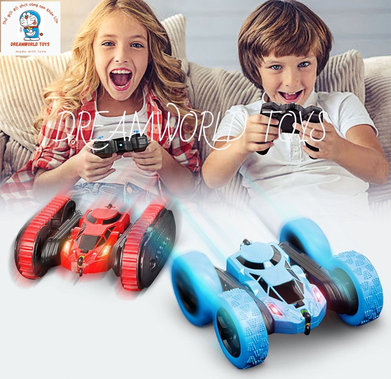 Ô tô đua,ô tô điều khiển từ xa mẫu mới siêu đẹp với thiết kế đặc biệt thích hợp với nhiều loại địa hình cho bé thích mê