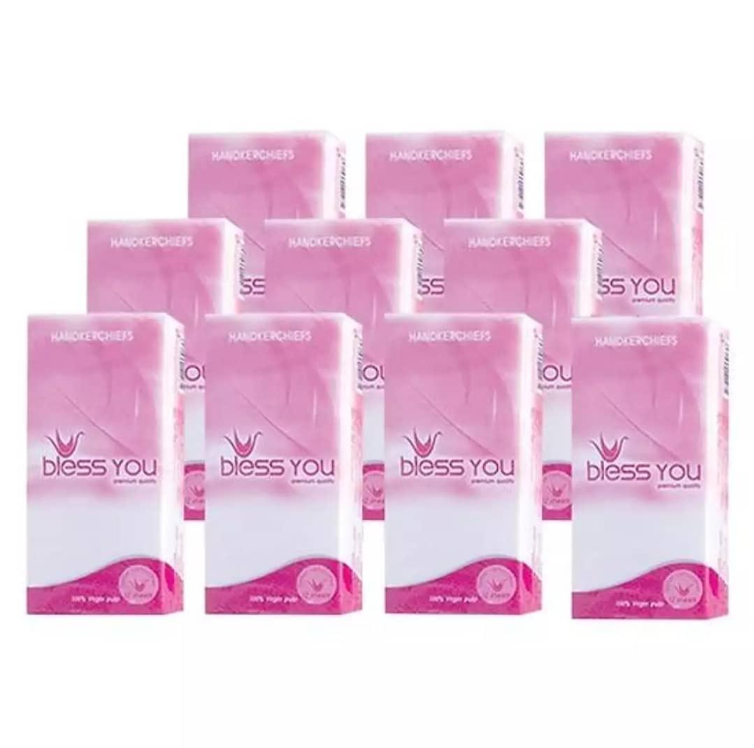 Combo 5 lốc 10 gói khăn giấy bỏ túi cao cấp 3 lớp bless you
