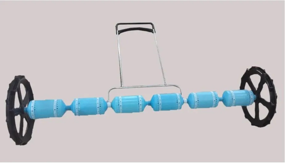 Máy xạ lúa thẳng hàng kéo tay 6 trống L6