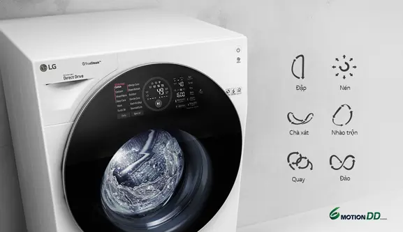 Máy giặt sấy LG Inverter 10.5 kg FG1405H3W1 - Hàng Chính Hãng