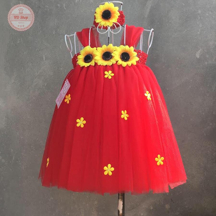 Váy Tutu Màu Đỏ Hướng Dương
