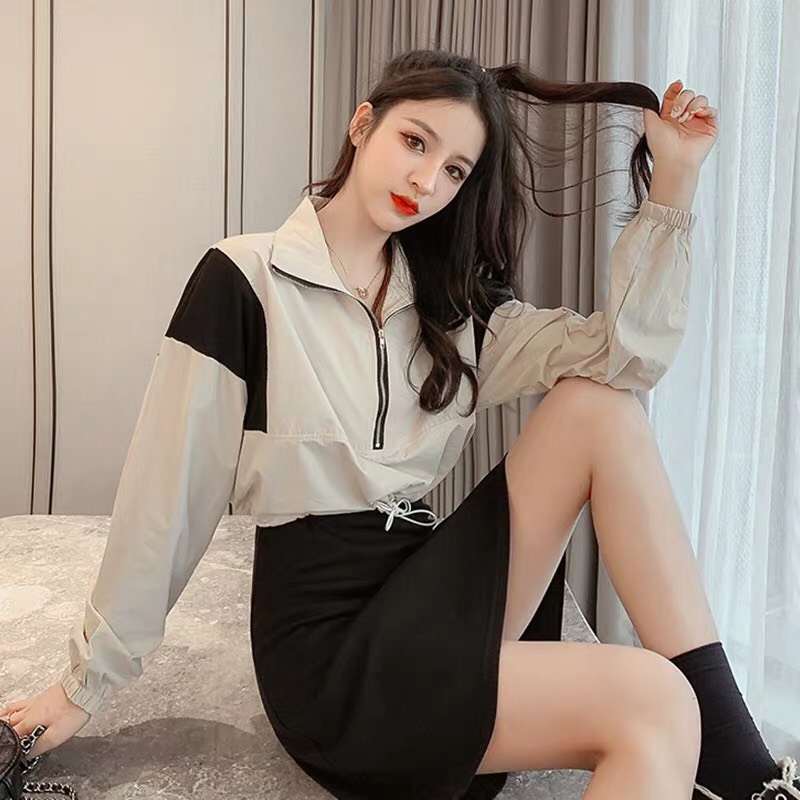 ÁO KHOÁC DÙ NỮ CROPTOP HOT NHẤT HIỆN NAY TP6611