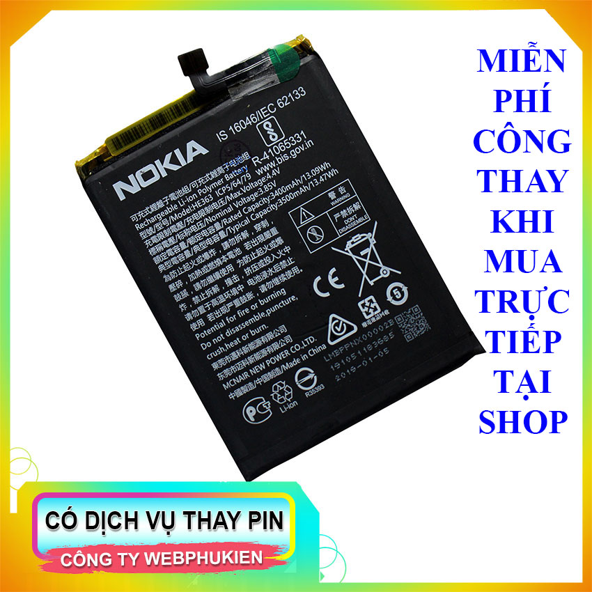 Pin dành cho nokia 8.1, nokia x7, nokia 7.1 plus he363 3500mah