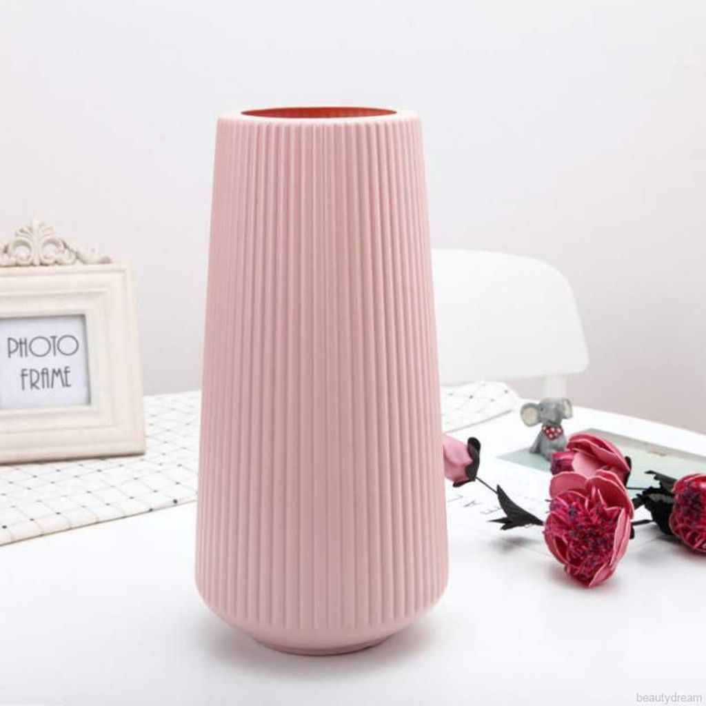 Lọ hoa nhựa giả sứ phong cách bắc âu trang trí