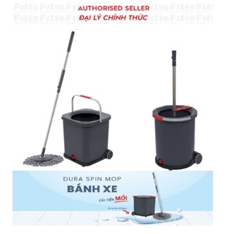 Bộ cây lau nhà dura fitis vuông/tròn-nhỏ gọn, nhẹ nhàng