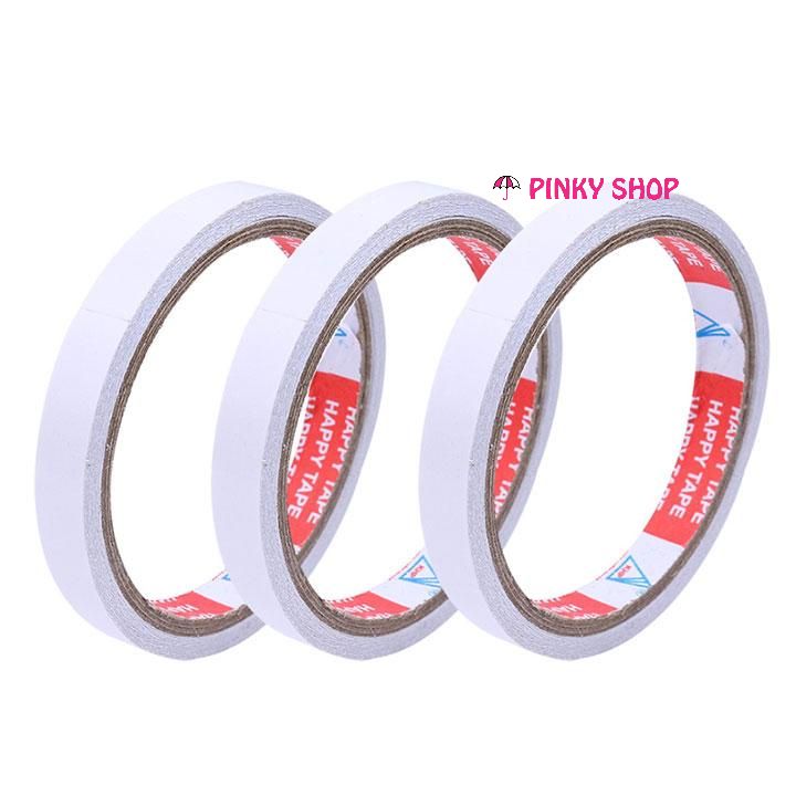 Băng keo 2 mặt size 1.2p siêu tiện lợi pinky shop mã bk2m12