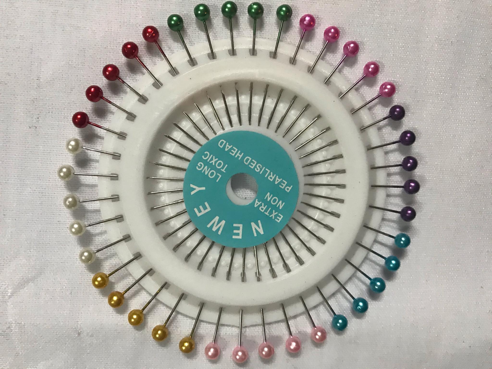 2 vỉ Kim cố định vải/ kim gút /kim đầu cườm