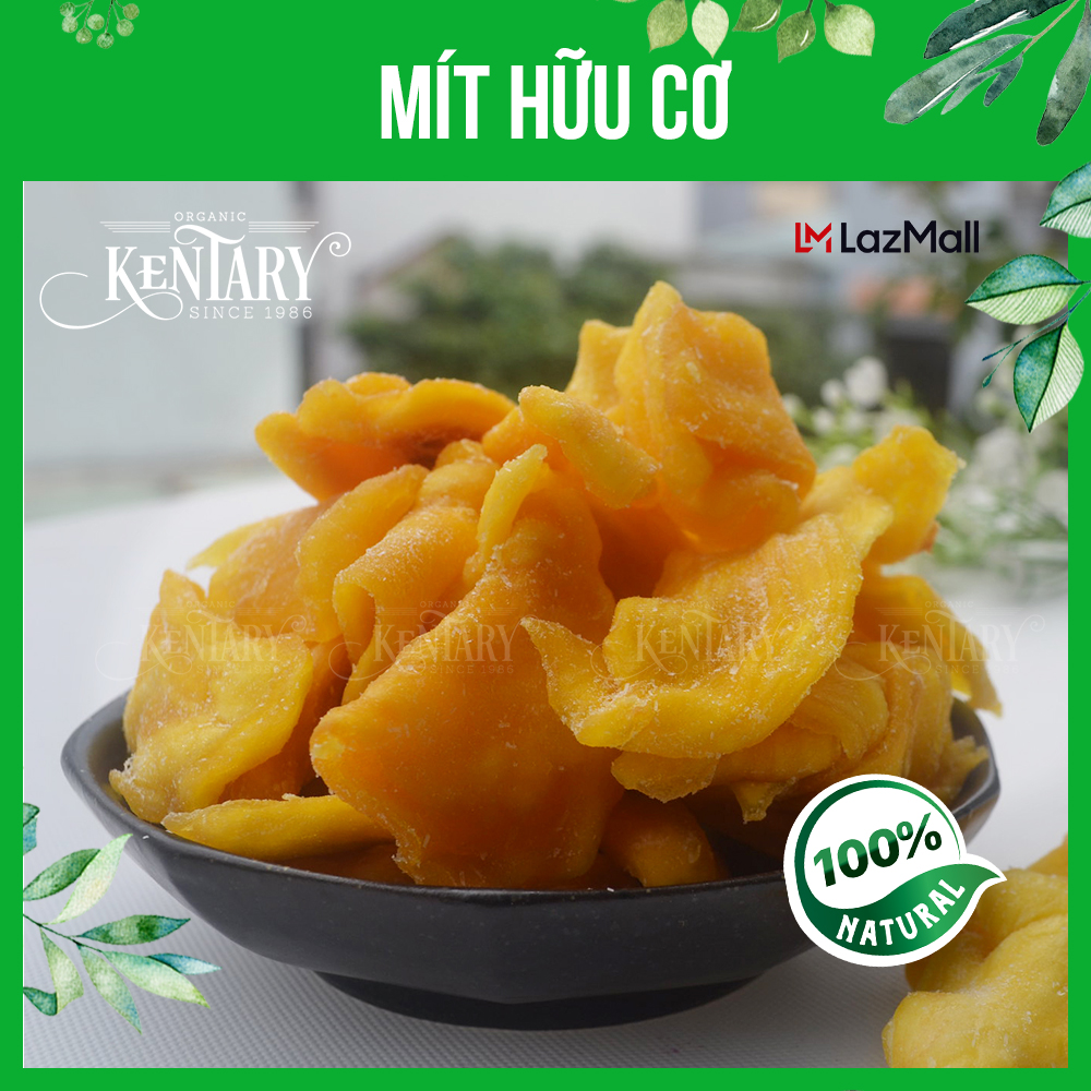 Mít sấy lạnh không đường Kentary túi 200gr vị ngọt đậm đà không chất bảo quản giúp bổ máu, đẹp da - đồ ăn vặt